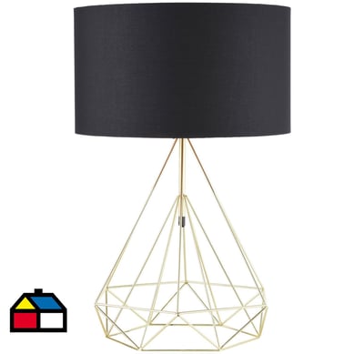 Lmpara de mesa Cuneo 1 luz negro