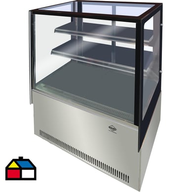 Vitrina refrigerada 375 litros pastelera gris