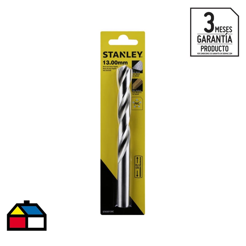 STANLEY - Broca HSS para metal 13x160 mm