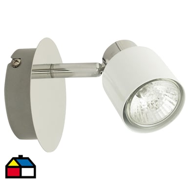 Foco MOD SP-007-1L metal blanco