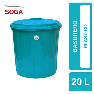 Papelero de Plstico 20 Lts  con tapa