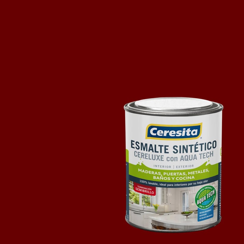 CERESITA - Esmalte Sintético Semibrillante 0.25 galón(es) Café Ladrillo