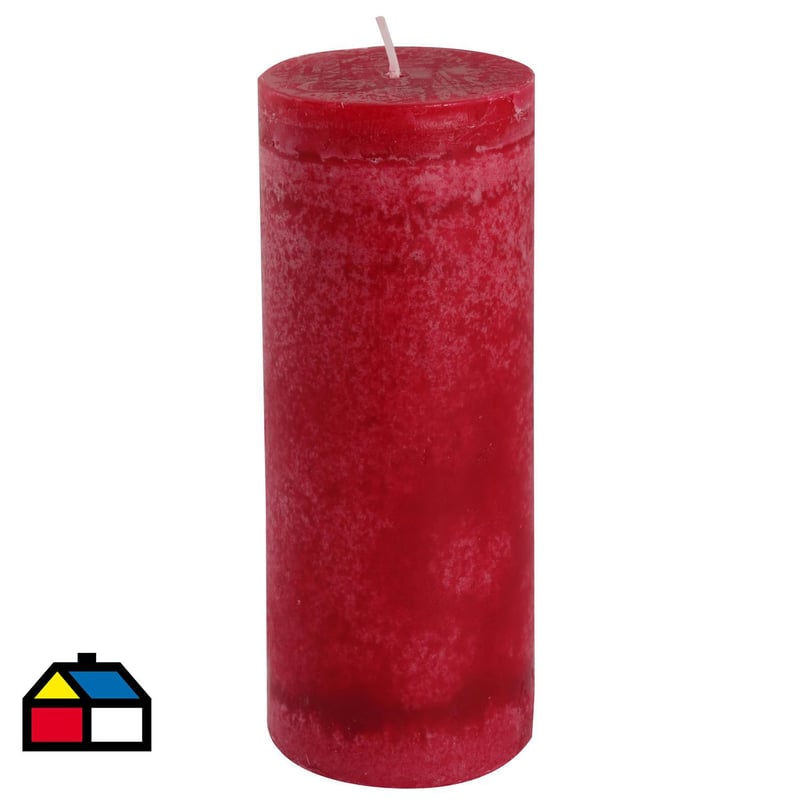 JUST HOME COLLECTION - Vela pilar frutilla 20x7 cm rojo