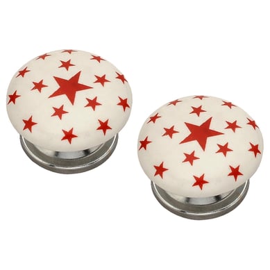 Set de perillas 40 mm 2 unidades rojo