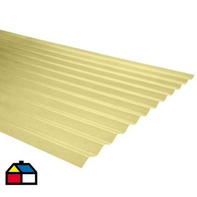 0.5mmx0.85mx3.00m Fibra Vidrio / Amarillo