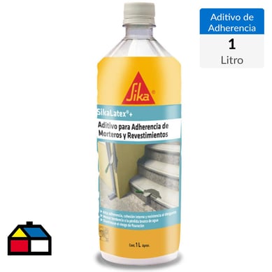 Botella 1 lt aditivo adherencia Sika Ltex