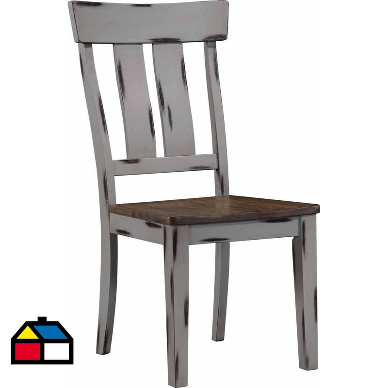 GRUPO LINK - Silla Rustica Café/Gris 101x53x50 cm