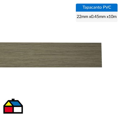 Tapacanto PVC Acacia Arena encolado 22x0,45 mm 10 m