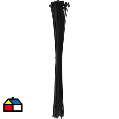 Amarra cables 381x4,83 mm Negro