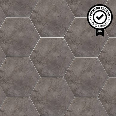 Cermica 20x23 cm Hexagon City Gris 1.001 m2