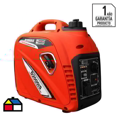 Generador Elctrico a Gasolina Partida Manual 2000 W 4.5 l
