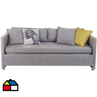 Sof camarote 200x90x70 cm gris claro