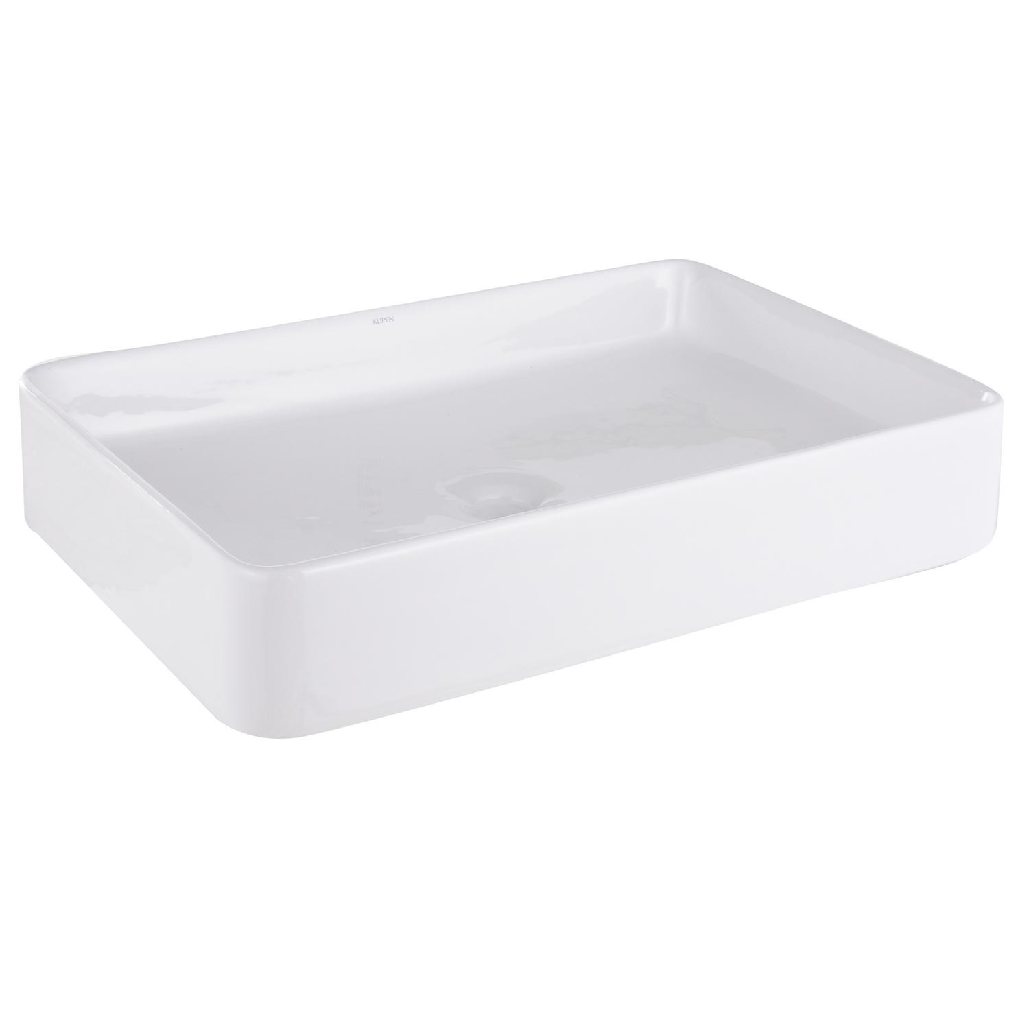 Lavamanos con Forma Rectangular Cerámica 61x11x40.5 cm Blanco | Sodimac ...