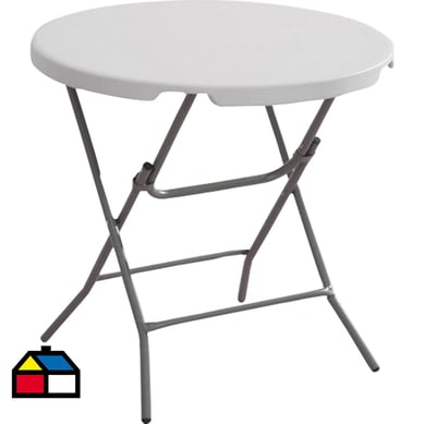 Mesa Plegable 81 cm Blanco