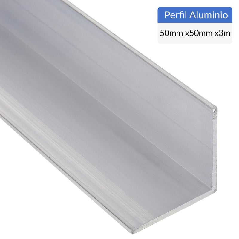 SUPERFIL - Pack Ángulo 6 Unidades Gris Aluminio 50x50x3 mm 3 m