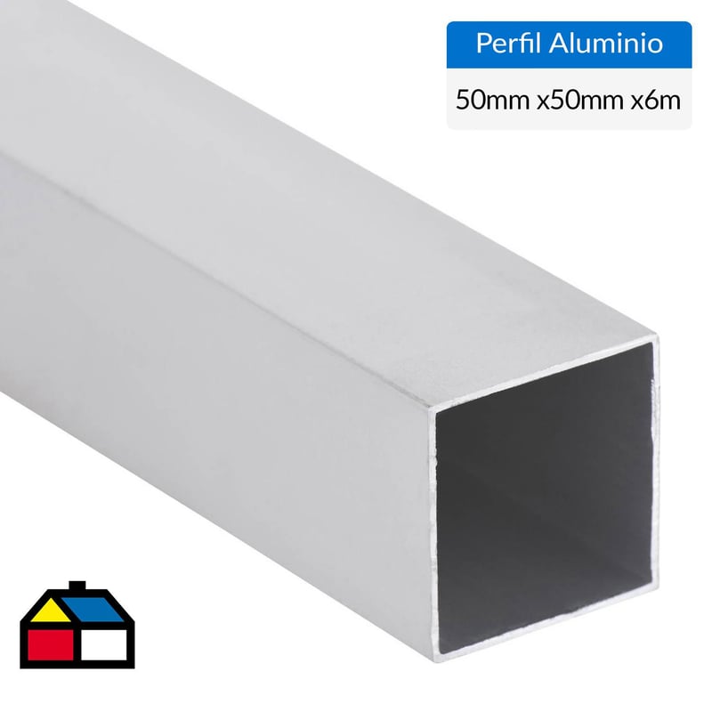 SUPERFIL - Pack tubular aluminio 50x50x1,1 mm mate  6 m, 6 unidades