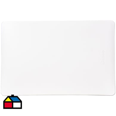 Placa ciega con soporte Blanco