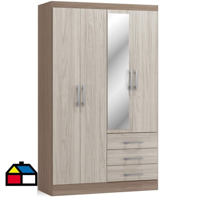 Clset 4 puertas 3 cajones mod S484