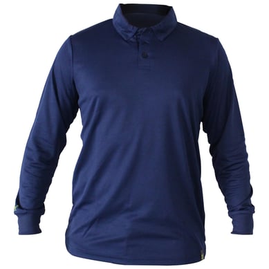 Polera cooldry manga larga azul l.