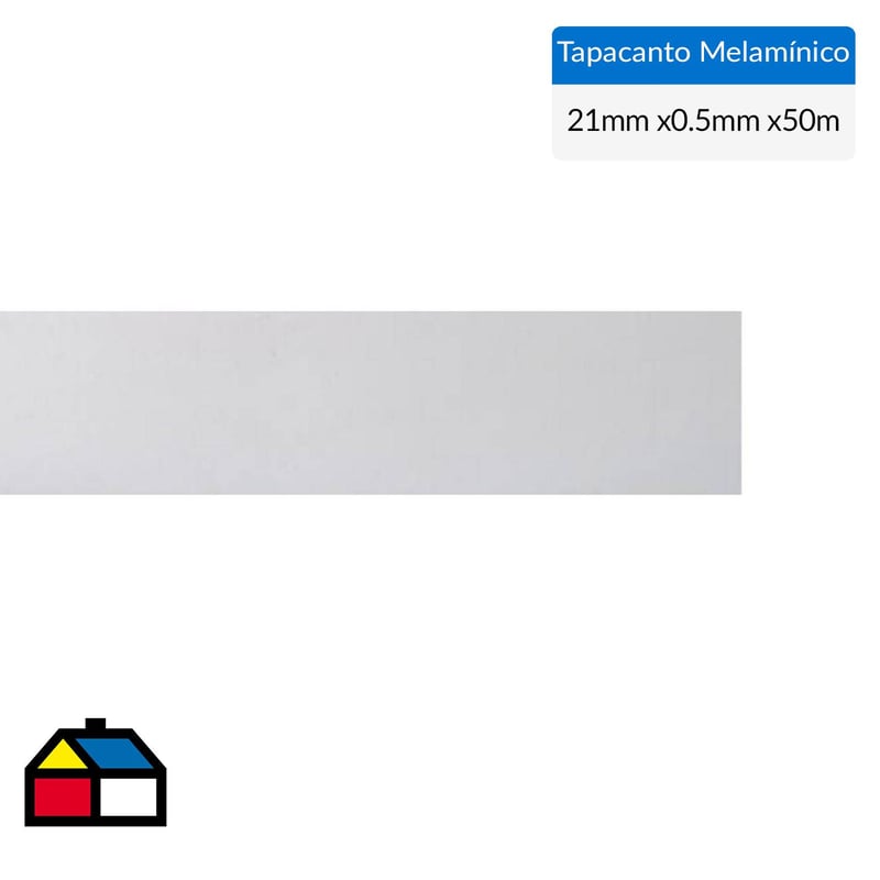 CORBETTA - Tapacanto melamina Blanco encolado 21x0,5 mm 50 m