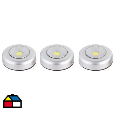 Pack 3 Luz de toque LED