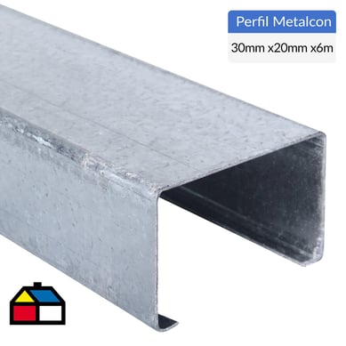 6m Perfil C 2x3x0,85 Metalcon estructural