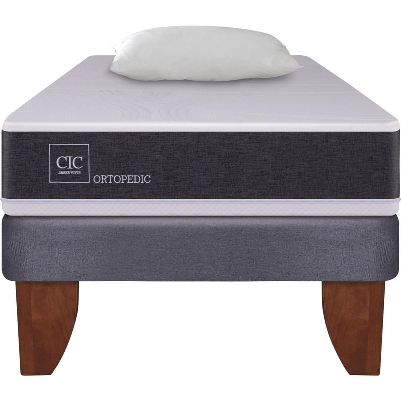 CIC - Cama Europea New Ortopedic 1.5 plazas  + almohada