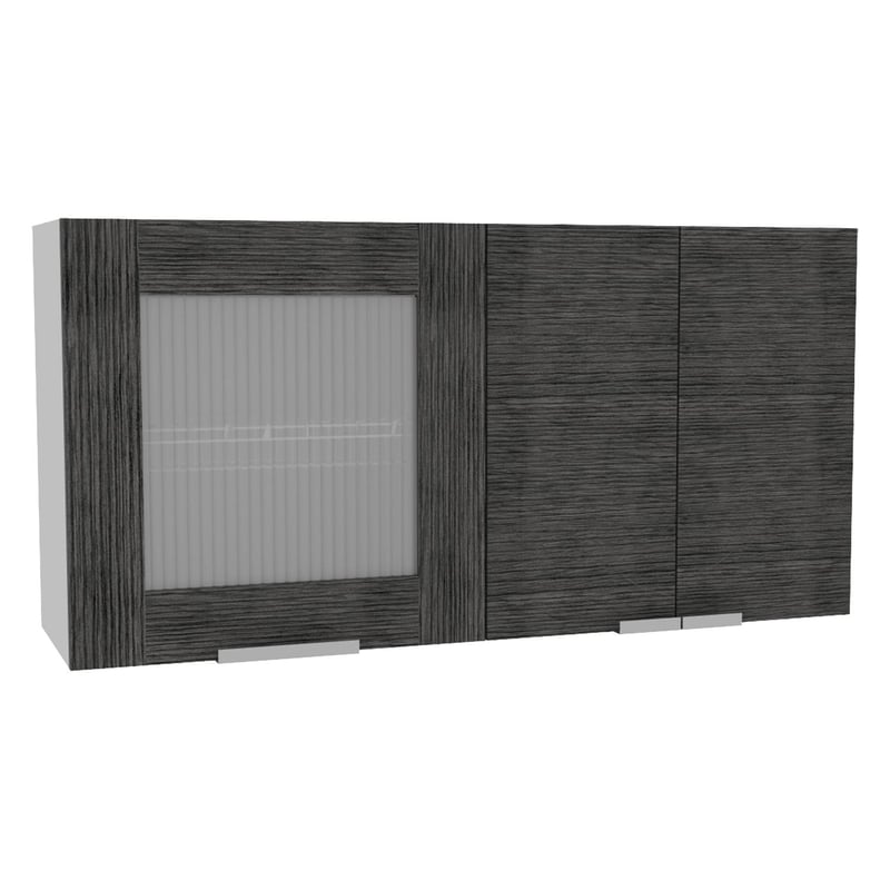 TUHOME - Mueble de cocina 120x33,5x60 cm Gris/blanco