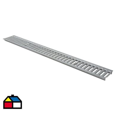 Rejilla peatonal acero galvanizado 1 m