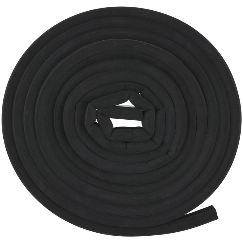 FIXSER - Caucho sintético estriado 14,3 mm x 7,9 mm negro