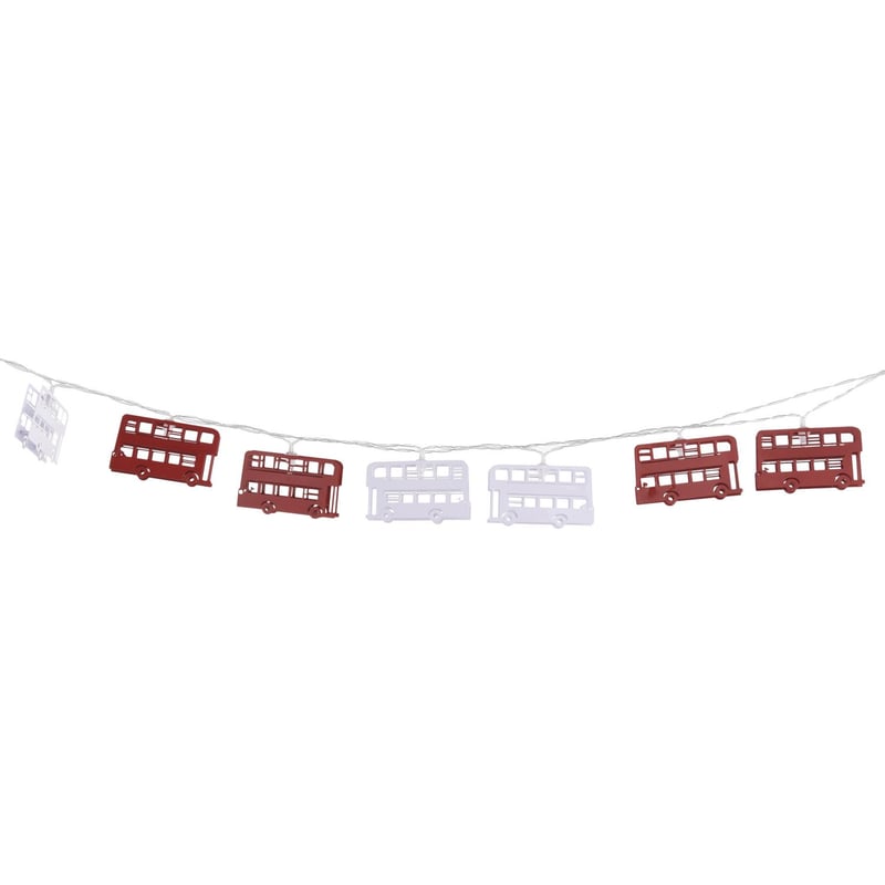 CONCEPT - Guirnalda bateria bus metálico 10 luces led