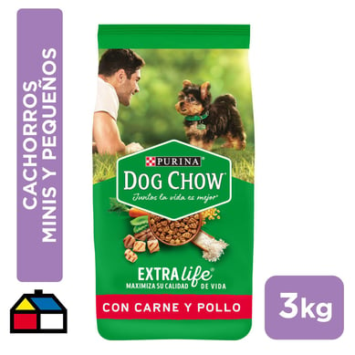 Alimento seco para cachorros minis/pequeos 3kg carne/pollo