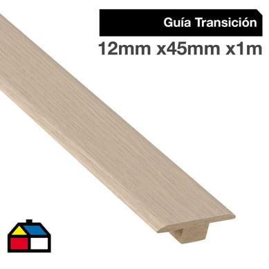 Pack gua transicin MDF roble Castelln 12x45 mm x 1,0 m - 2 unidades