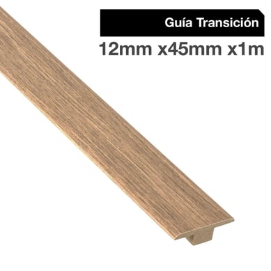 Pack 2 unidades Gua de Transicin MDF Abedul New 45 mm 12x1.0 m