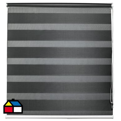 Cortina roller do black out 120x165 cm gris oscuro