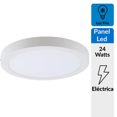 Panel led sobrepuesto circular 24 W luz fra