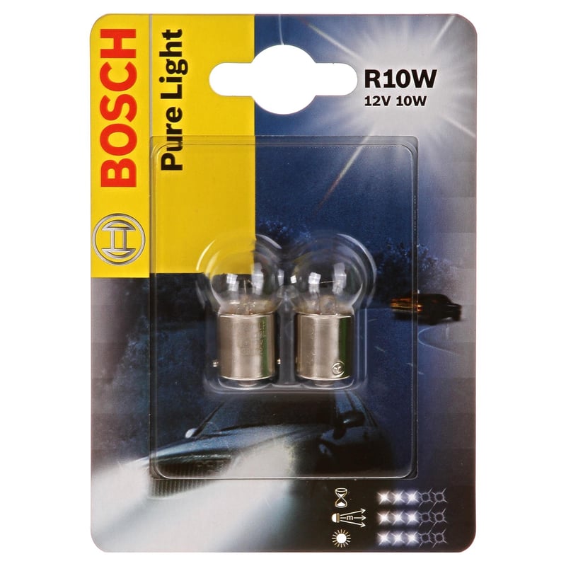 BOSCH - Set de ampolletas para auto 10 W 2 unidades