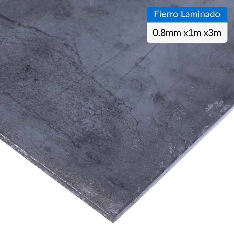 GENERICO - 0.8mm 1x3m Plancha fierro laminada frío