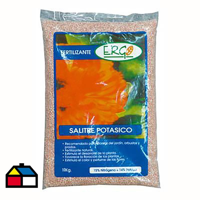 ERGO - Fertilizante para plantas salitre potásico 10 kg saco