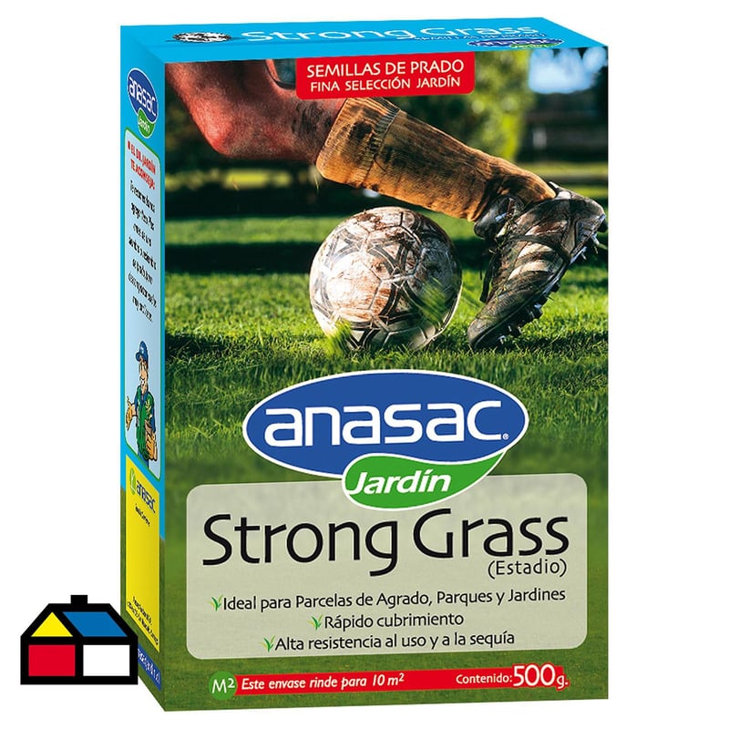 ANASAC - Semilla de Pasto Strong Grass 500 gr Caja