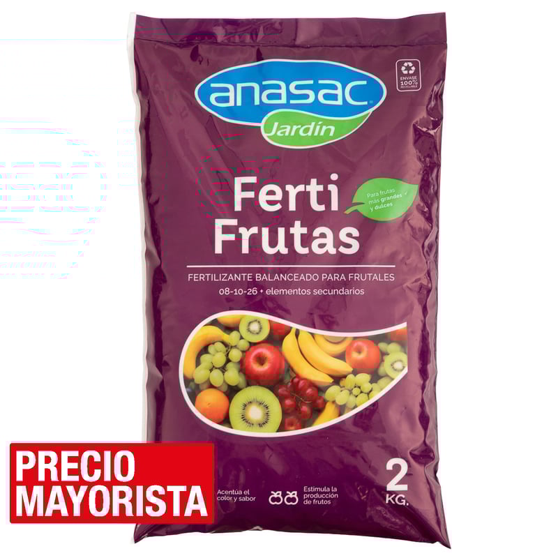ANASAC - Fertilizante para frutales Fertifrutas 2 kg bolsa