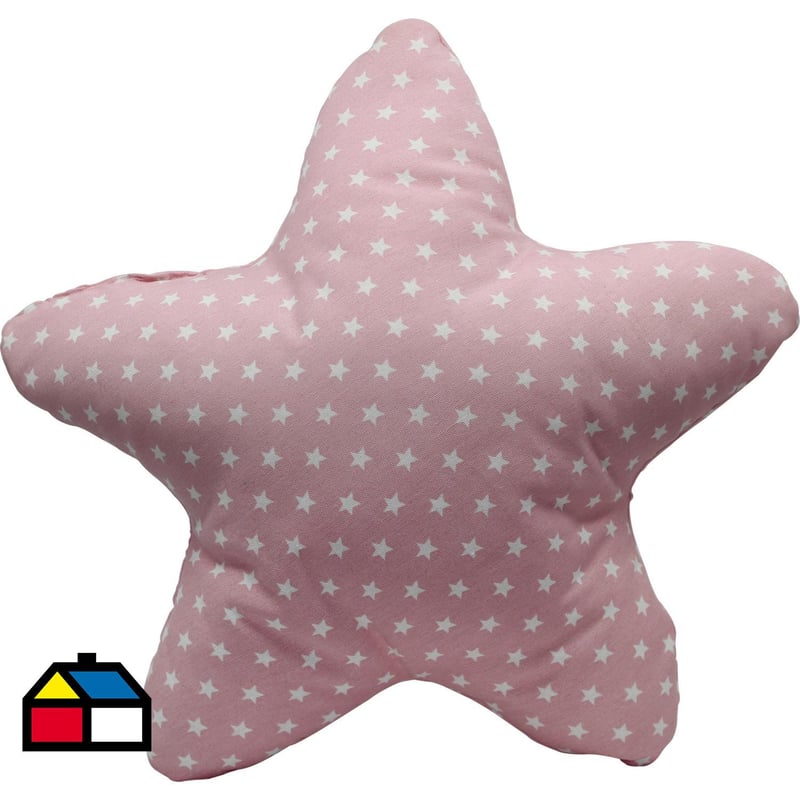 LIGHTME - Cojín estrella star rosado 50x50 cm