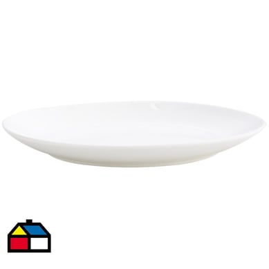 Plato 26,7 cm redondo blanco