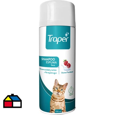 Shampoo Espuma para Gato Traper 170 ml