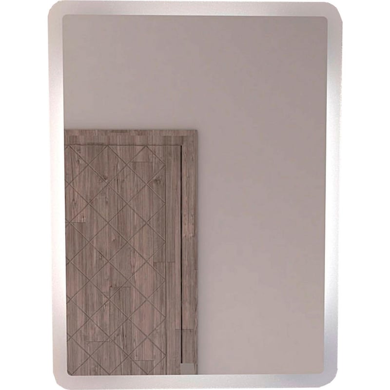 TUHOME - Espejo Baño Rectangular 60x80 cm Gris Arezzo