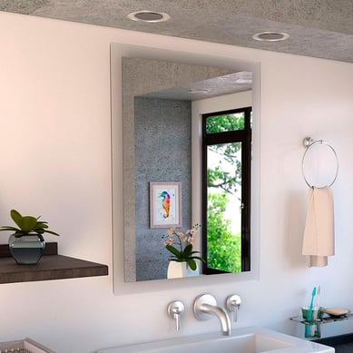Espejo Bao Rectangular 60x80 cm Gris Catania