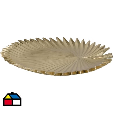 Figura hoja decorativa 38x39 cm