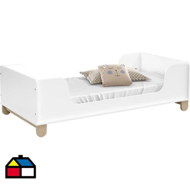 Cama infantil 154x45x77 cm blanca