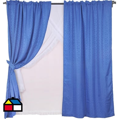 Set cortinas 11 piezas Leticia denim