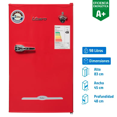 Frigobar 98 Litros Rojo LFB-90R